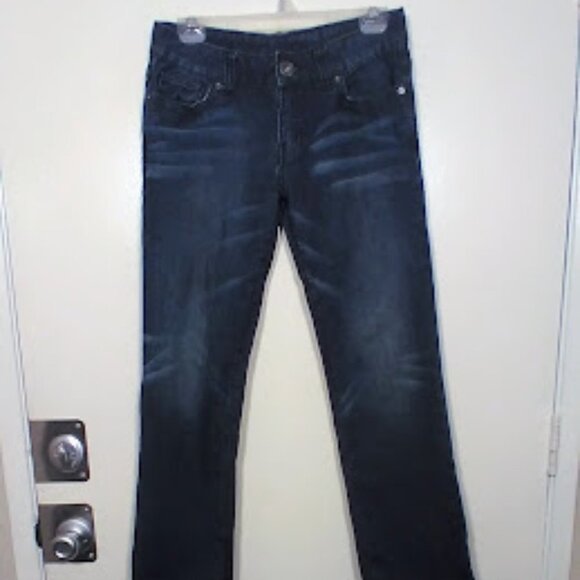 Guess Women's Distressed Straight Leg Jeans Size 29- Blue - Picture 13 of 13